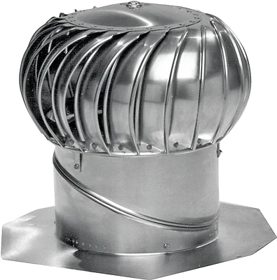 Lomanco Whirlybird BIB12 Aluminum Turbine Roof Ventilator, 12 In.