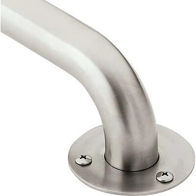 Moen LR7518 Grab Bar, 18 In., Stainless Steel, 300 Lb Capacity