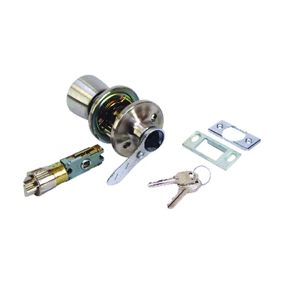 US Hardware RV-112B Series Entrance Lockset, Stainless Steel, Brushed Stainless Steel