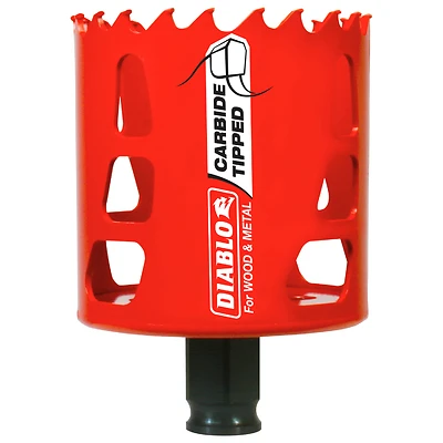 Diablo DHS2500CT Hole Saw, Carbide-Tipped, 2-1/2 In.