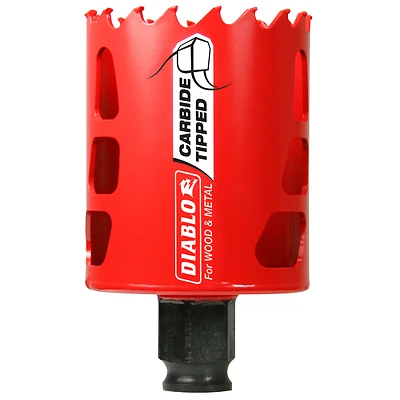 Diablo DHS2125CT Hole Saw, Carbide-Tipped, 2-1/8-In.