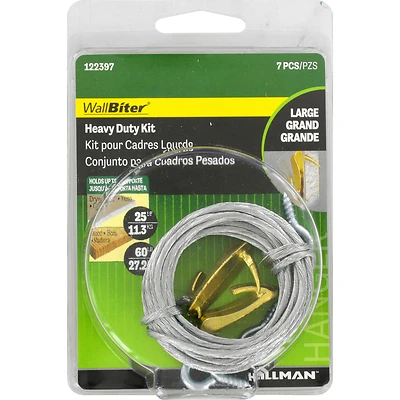 Wall Biter Picture Hanging Kit, Heavy-Duty