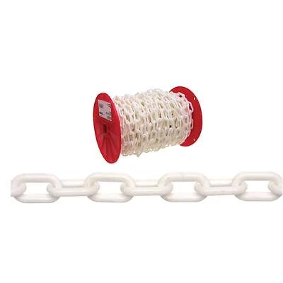 #8 White Plastic Chain, 60 Ft.