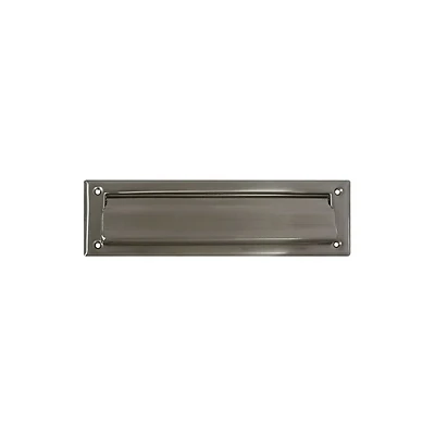 Mail Slot, Satin Nickel, 2 x 11-In.