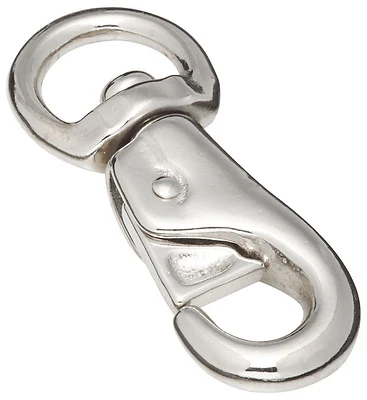 National Hardware N222-968 Cattle Snap, Nickel, Malleable Iron, 1 x 4-1/8 In.