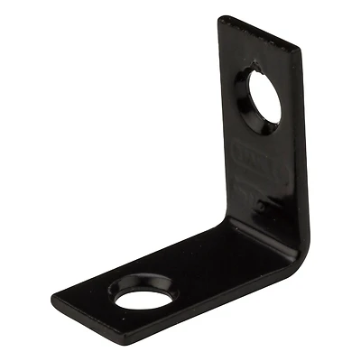 Corner Brace Angle Reinforcement, Black, 1/2 x 1 In.