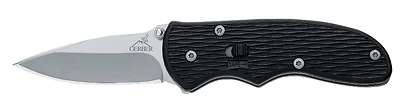 22-41526 Mini Fast Draw Folding Knife, 2.1 In Hcs Blade, Textured Black Handle