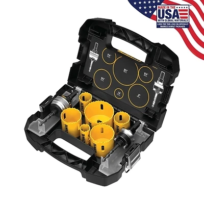 D180002 9-piece Electrician's Bi-metal Hole Saw Kit