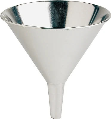 75-009 Tin Coated Funnel, 10 Oz Capacity, 5-1/2 In Height