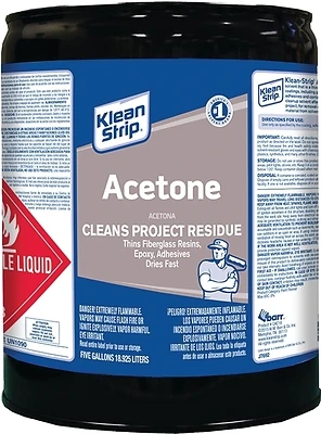 Klean Strip CAC18 Acetone Thinner, 5 Gallon Can