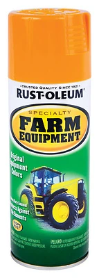 Rust-Oleum 7449830 Enamel Spray Paint, Gloss, Caterpillar Yellow, 12 oz Can