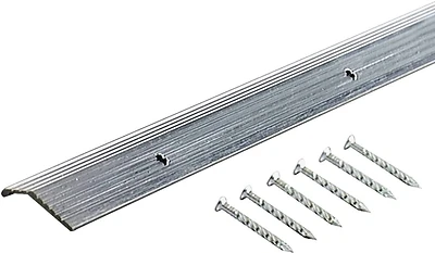 78089 Satin Silver Fluted Carpet Trim Bar, 7/8 In. X 6 Ft., Aluminum