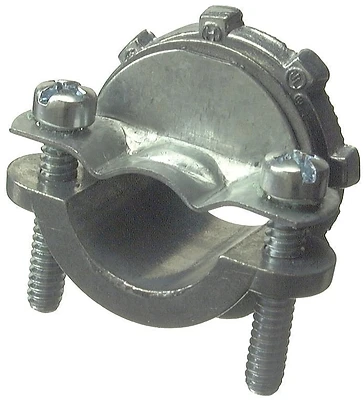 Halex 05115 Clamp Connector, 2 Screws, Zinc, 1-1/2 In.