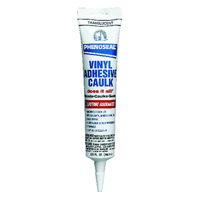 6 Oz. Translucent Vinyl Adhesive Caulk - All-purpose Sealant