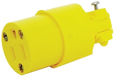 4887-box 15 Amp 125 Volt Nema 5-15 Yellow Electrical Connector