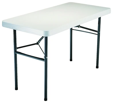 Lifetime 2940 Folding Table, White Granite Top, 4 Ft. X 24 In.