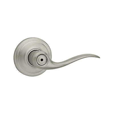 Tustin Satin Nickel Privacy Bed/bath Door Lever With Microban Technology