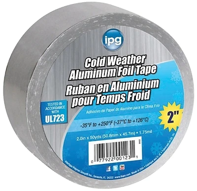 2 In. X 50 Yd. Ul723 Cold Weather Aluminum Foil Tape 9502-b