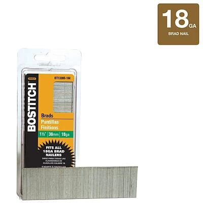 Bostitch 1-1/2-in 18-Gauge Coated Steel Pneumatic Finish Nails (1000-Count)