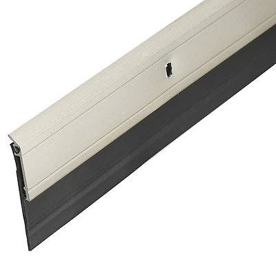 Frost King A62/36SN Door Sweep, Aluminum/Vinyl, Satin Nickel, 2 x 36 In.