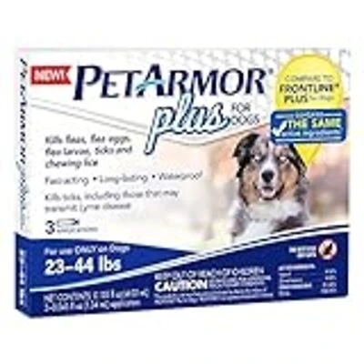 PetArmor Plus 5388 Flea and Tick Topical Treatment, Liquid Tube
