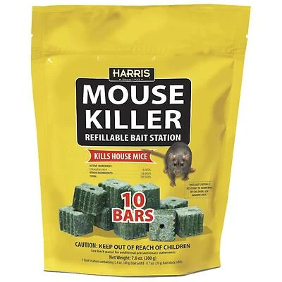 Mbars Refillable Mouse Bait Station With 10 Refill Bars (2 Bars Included)