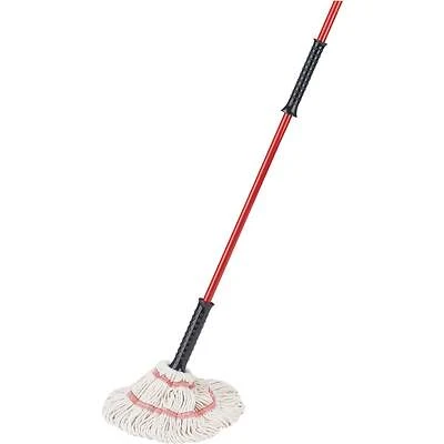 Big Tornado Mop 988, Cotton Twist Mop, 55 In. Steel Handle, Machine Washable, 12 In. Cone