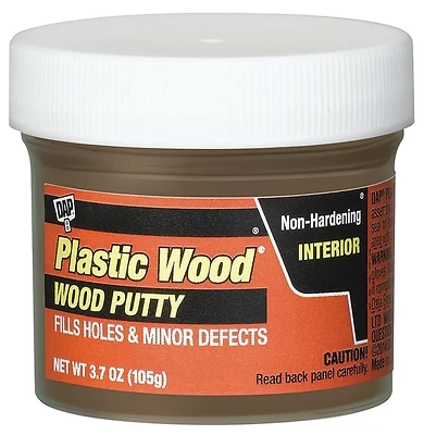 Plastic Wood 3.7 Oz. Light Walnut Wood Putty, Model 21251, Ideal For Interior Repairs