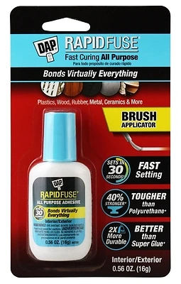 Rapidfuse Fast-Curing Adhesive, Brush-On, 16-gm.