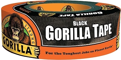 Gorilla 105629 Heavy-Duty Duct Tape, Black, 30 Yd.