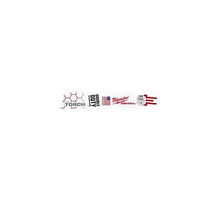 Sawzall Torch 6 In. 18 Tpi Bi-metal Reciprocating Saw Blades (25-pack) 48-00-8784