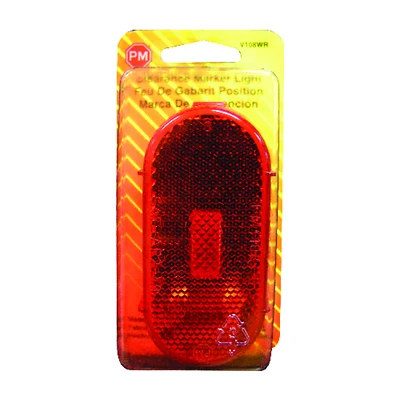 Peterson V108WR Marker Light, 12V, Red, Screw Mount