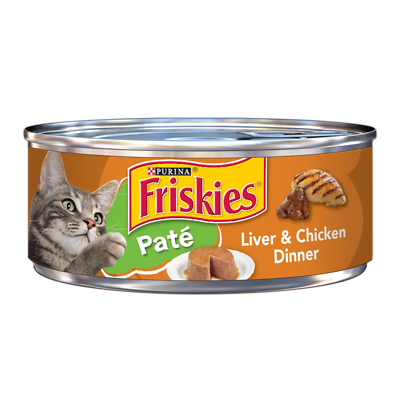 Cat Food, Pate Liver & Chicken, 5.5-oz. Can