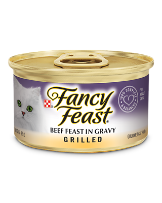 Cat Food, Grilled Beef, 3 oz. Can