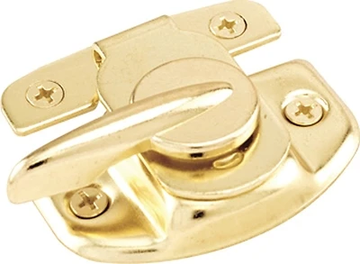 Prime-Line F 2527 Double Hung Sash Lock, Cam-Action, Brass-Plated Steel
