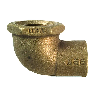 Nibco 707-3-LF Copper Pipe Elbow, 1/2 In Compression x Female, 90 Degree