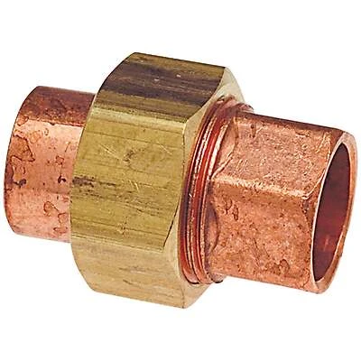 Nibco CL633-W Copper Pipe Slip Union Fitting, 3/4 In. CxC