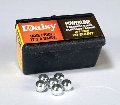 Powerline Slingshot Ammunition, Steel, 3/8 In., 70-Ct.