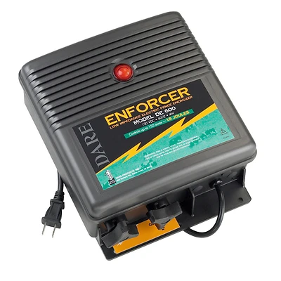 Dare Enforcer DE 600 Electric Fence Charger, 1.5J, 150-Acre, 110V