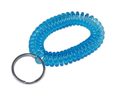 Hillman No. 701304 Spiral Wrist Band Plastic Key Rings