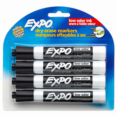 Dry Erase Markers, 4-Pk.