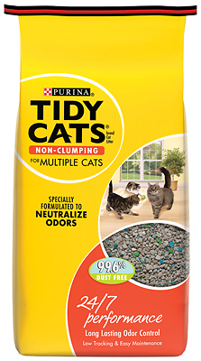 7023010711 24/7 Performance Cat Litter, 10 Lb, Gray/tan, Non-clumping