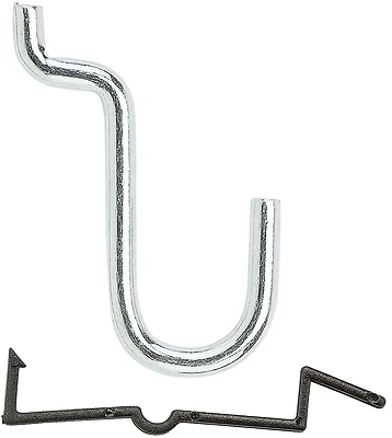 National Hardware N180-023 Curved Pegboard Angle Hook, 1/2 In., 8-Pk.