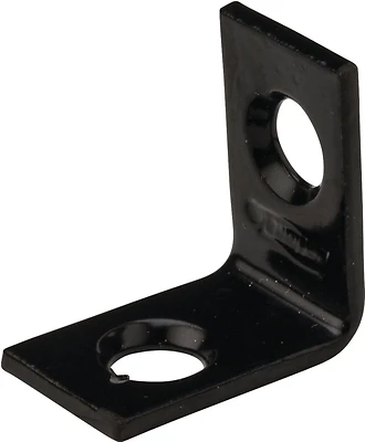 Corner Brace, Black, 3/4 x 1/2 In.