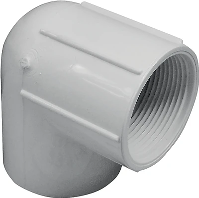 300 Series 33920 2 In. Pvc 90 Degree Slip X Fip Elbow, Sch 40, White