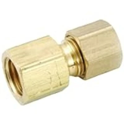 754822-0606 3/8 In. Brass Flare X Compression Adapter, 9/16 In. O.d.