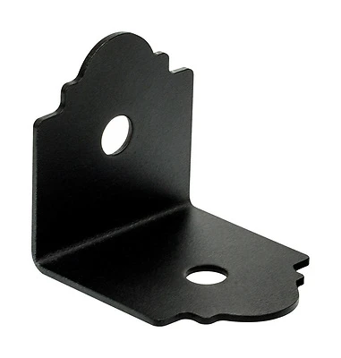 Outdoor Accents Angle, 90-Degree, 12 Gauge, ZMAX Coated, Galvanized Steel, 3 x 3-1/4 x 3 In.