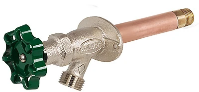 Frost Free Wall Hydrant, Lead-Free, 1/2 MPT x 1/2 In. Female Copper Pipe Inlet x 12 In.