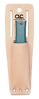 CLC 453 Utility Knife Sheath, Top Grain Leather, Tan, 3-1/4 In X 9-5/8 In