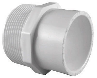 2 in. x 1-1/2 in. PVC Sch. 40 MPT x S Male Reducer Adapter
